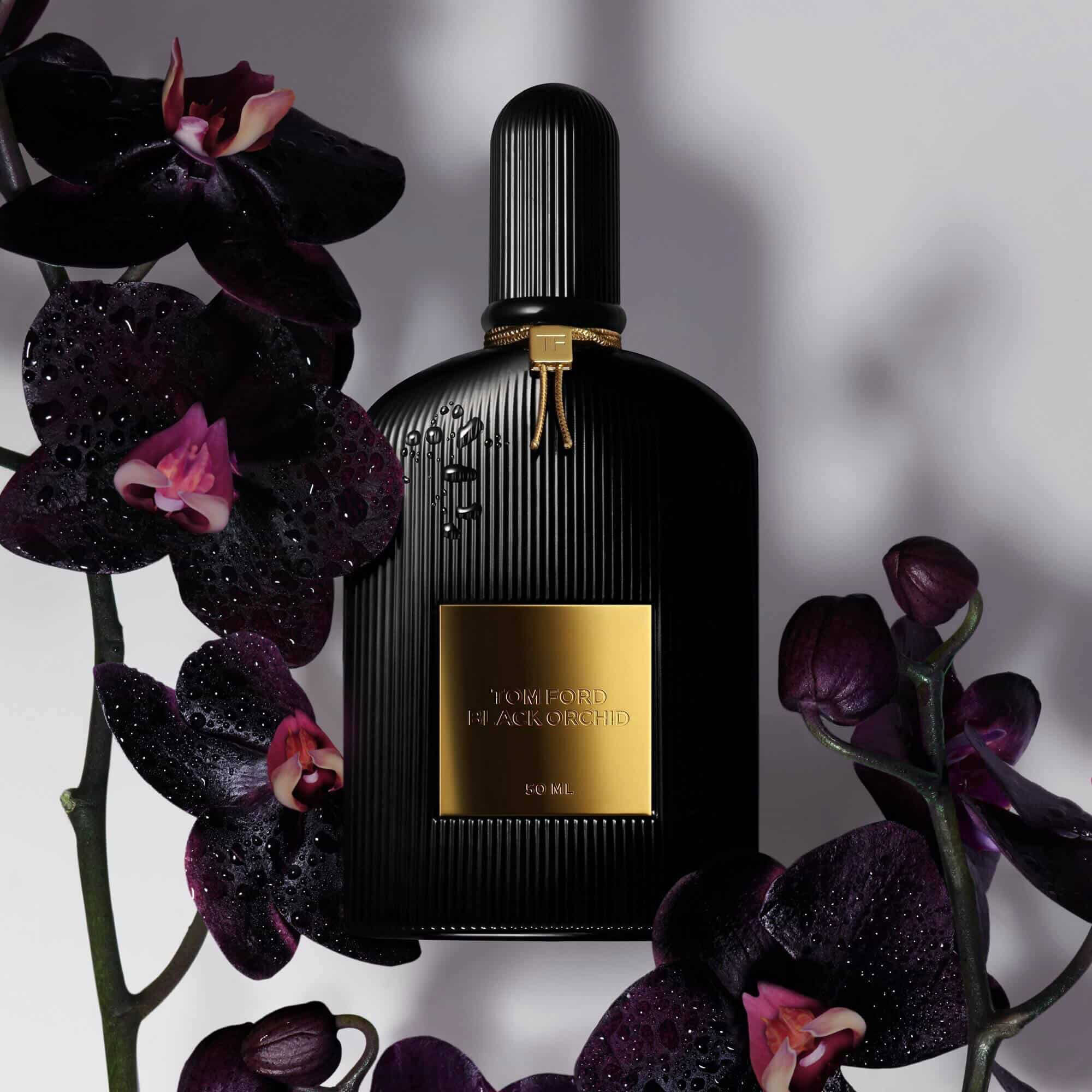 black orchid eau de parfum a luxe, alluring potion of black orchids, spice and dark accords.