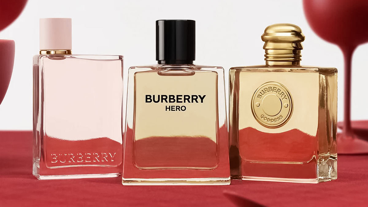 Burberry perfume bottles and history