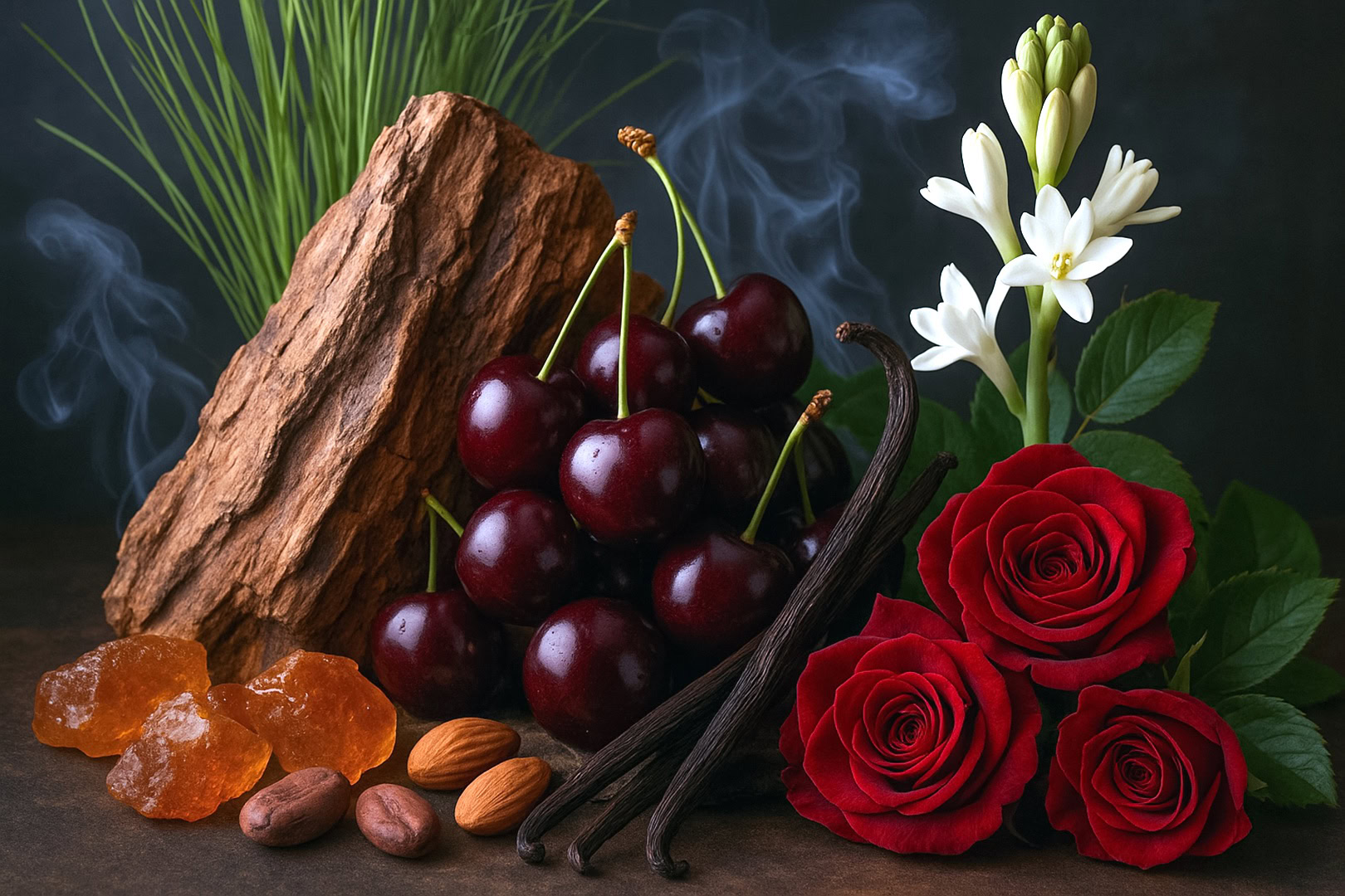 Black cherry brings depth and richness to perfumes, weaving through gourmand, floral, and oriental structures. Blended with spices, amber, woods, or paired with florals like tuberose, jasmine, and rose, it creates a sensual, resonant character that enhances chocolate, vanilla, and almond accords. Black cherry brings depth and richness to perfumes, weaving through gourmand, floral, and oriental structures. Blended with spices, amber, woods, or paired with florals like tuberose, jasmine, and rose, it creates a sensual, resonant character that enhances chocolate, vanilla, and almond accords.