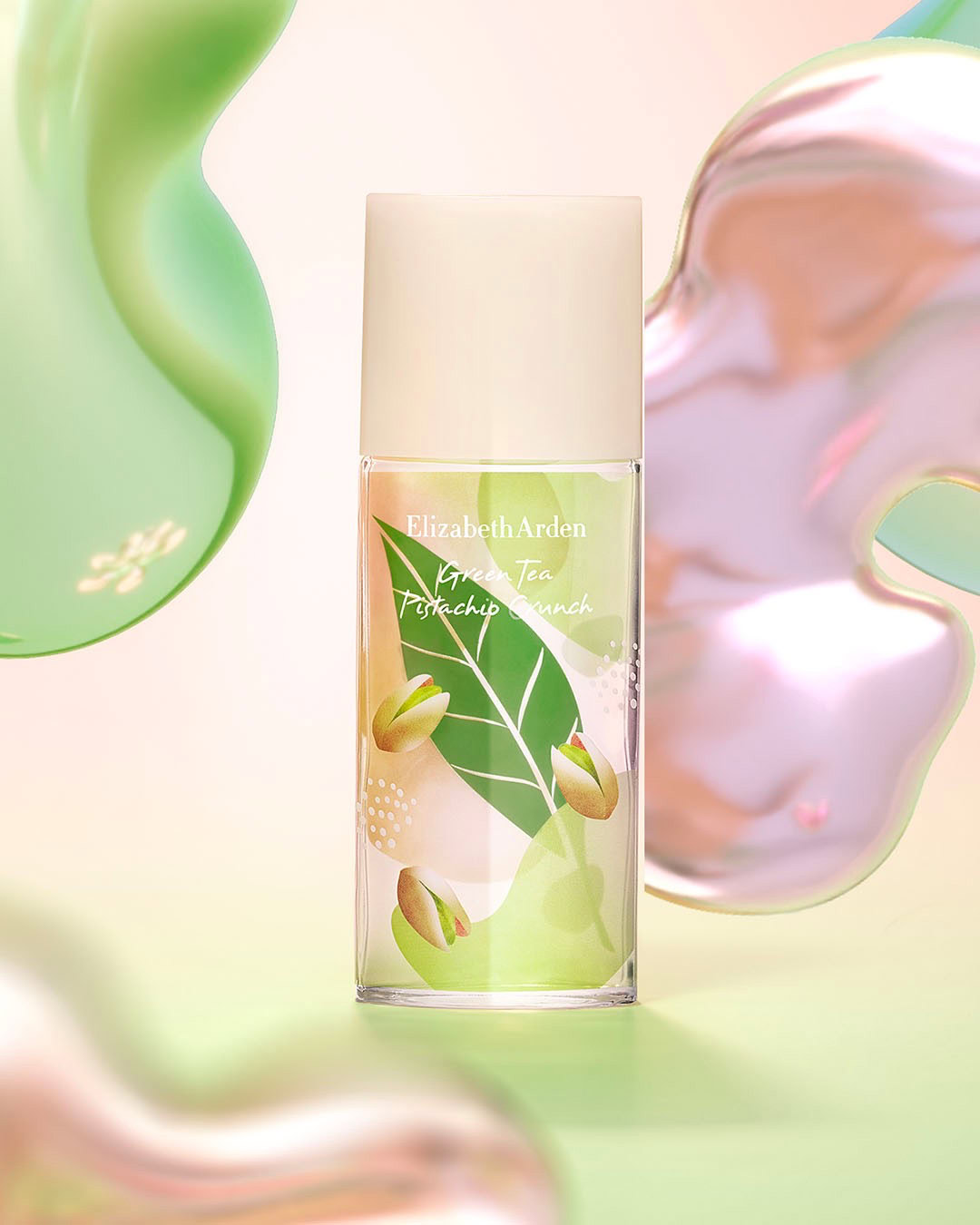 sink into yummy with the new green tea pistachio crunch eau de toilette