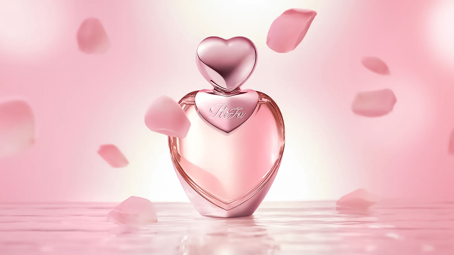 ReFa Heart Fragrance Rose Gold 2025 – Romantic Radiance edition inspired by rose gold metal with notes of peach, lychee, magnolia, and rose