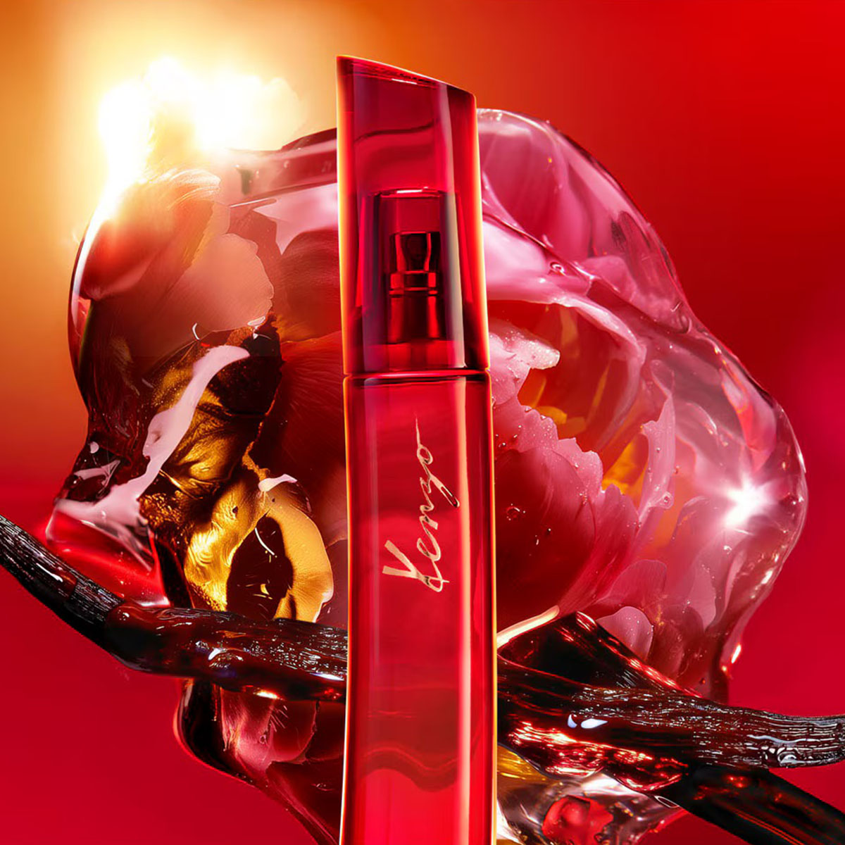 kenzo le rouge flower eau de parfum floral gourmand scent for women